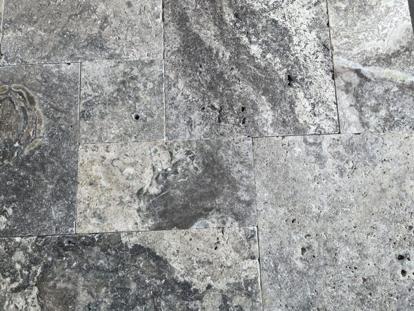 Silver Versailles Pavers Tumbled Pattern Travertine Paver 8