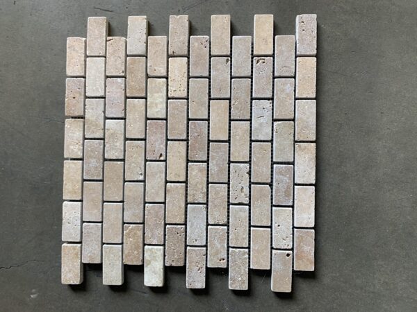 Noce Mosaic Tumbled Travertine 7