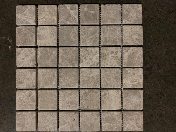 Emperador Light Tumbled Marble Mosaic 2