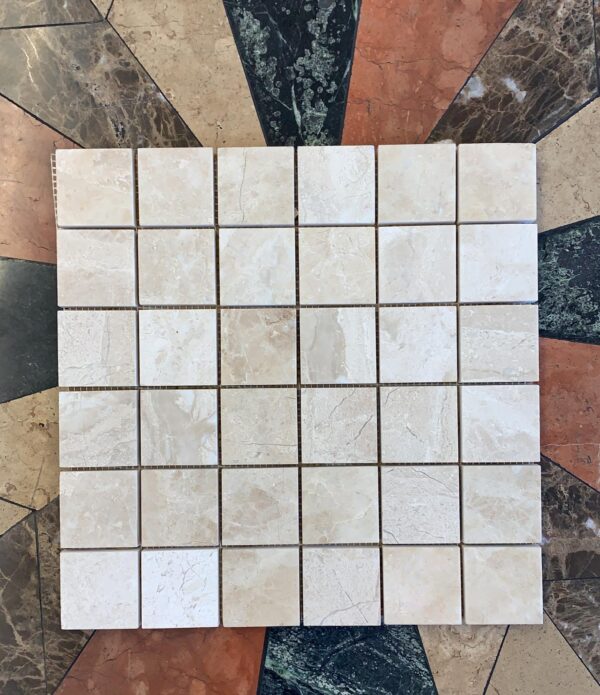 Breccia Bianco Mosaic Polished Marble 0