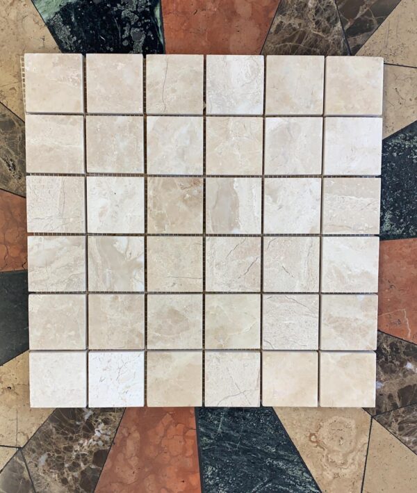 Breccia Bianco Mosaic Polished Marble 1