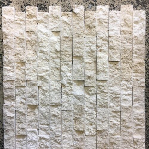 Ivory Split Face Travertine Mosaic