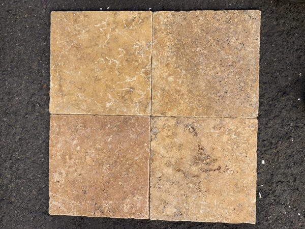 Golden Sienna Tumbled 12x12 Travertine Tile 0