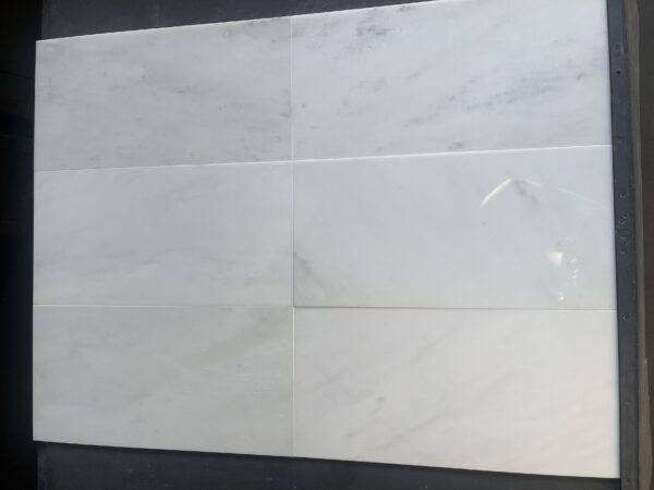 Oriental White 12x24 Polished Marble Tile 0