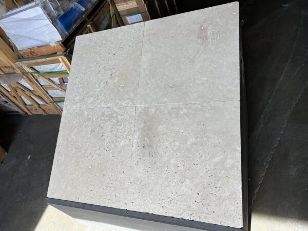 Ivory 24x24 Tumbled Travertine Tile 5