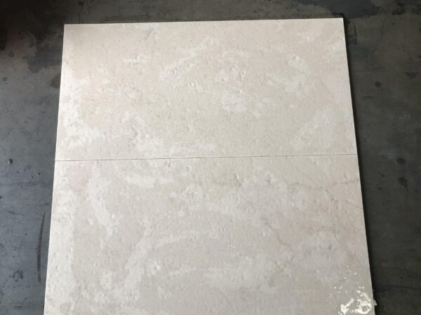 Crema Caliza 18x36 Beige Brushed Limestone Tile 3