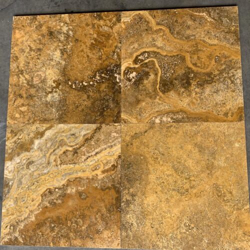 Scabos 18x18 Honed Travertine Tile 0