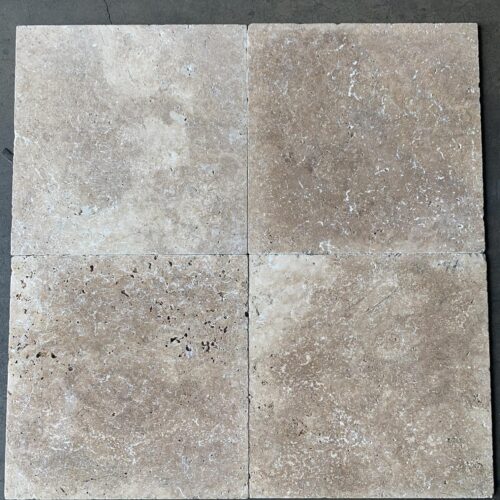 Noce 18x18 Tumbled Travertine Tile