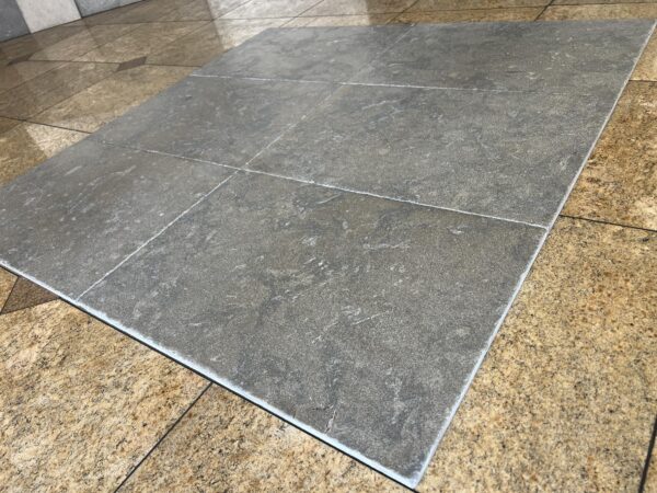 Caracas Blue 16x24 Antique Chiseled Limestone Tile 1