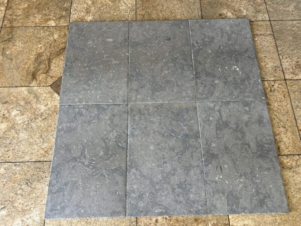 Caracas Blue 16x24 Antique Chiseled Limestone Tile 0