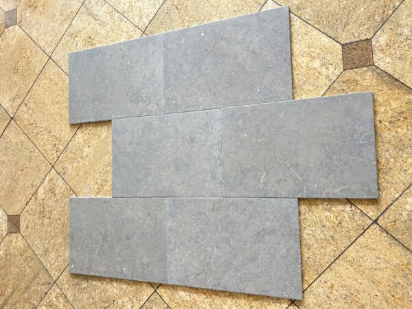 Nova Blue 16x24 Antique Chiseled Limestone Tile