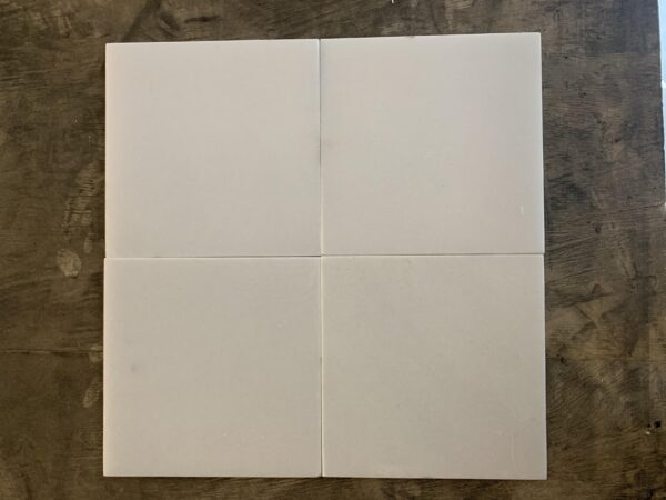 Oriental White 6x6 Honed Marble Tile 3