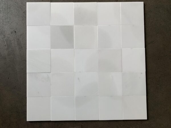 Oriental White 6x6 Honed Marble Tile 0