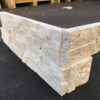 Ivory 6x18x6 Travertine Ledger Corner 1