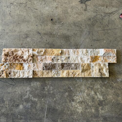 Scabos 6x24 Travertine Ledger Panel