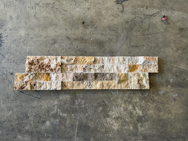 Scabos 6x24 Travertine Ledger Panel