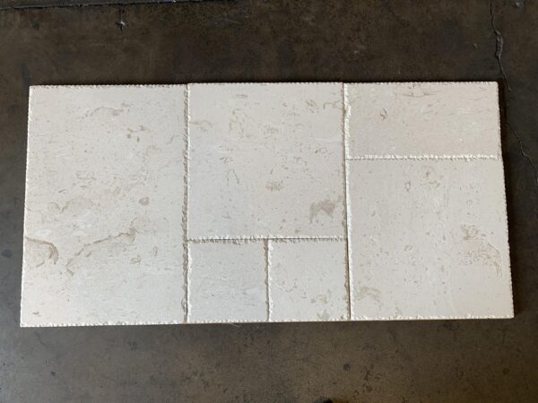 Cardinal Beige Brushed/Chiseled Pattern Limestone Tile 0