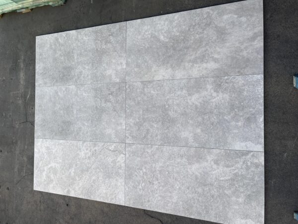 Silver 24x48 Gray Rectangle Natural Porcelain Paver 3