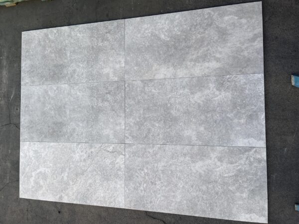 Silver 24x48 Gray Rectangle Natural Porcelain Paver 6