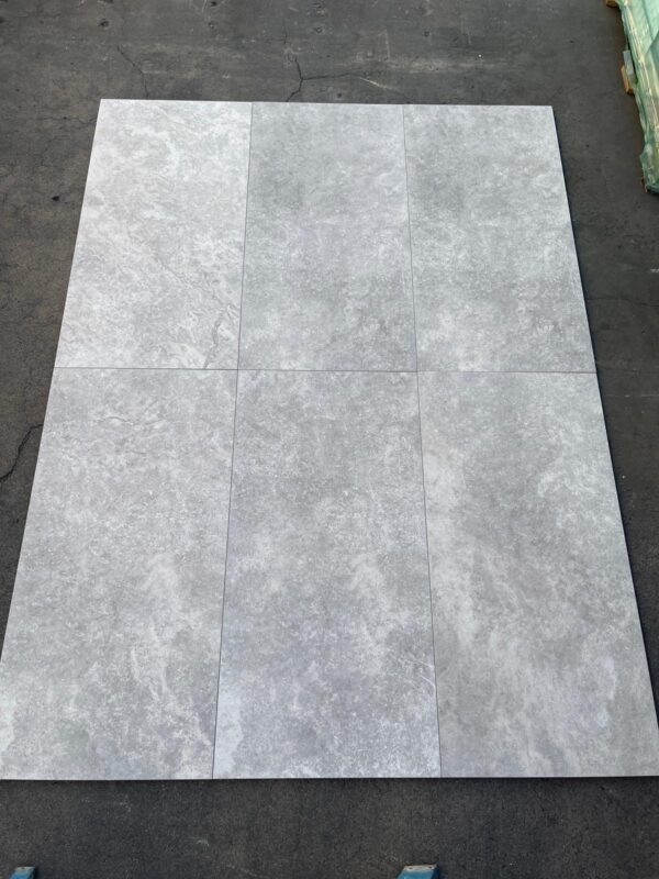 Silver 24x48 Gray Rectangle Natural Porcelain Paver 7