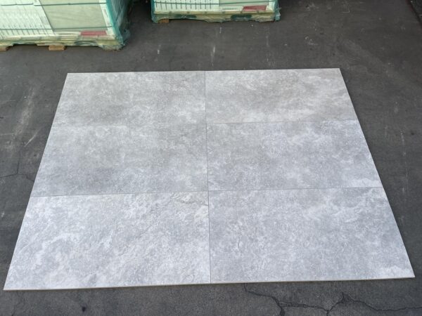 Silver 24x48 Gray Rectangle Natural Porcelain Paver 5