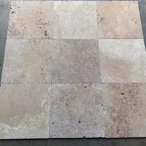 Noce 16x16 Tumbled Travertine Tile 0