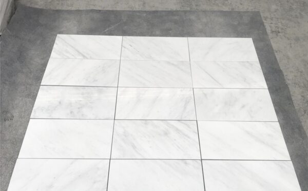 Oriental White 12x24 Honed Marble Tile