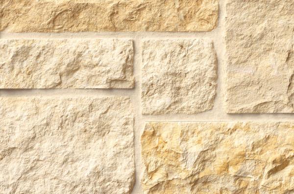 Chateaux Cream 4-6-8 Split Face Limestone Veneer 1