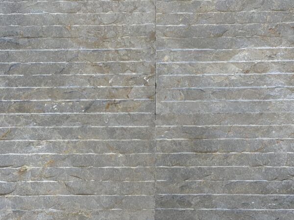 Bardiglio Gray 12x24 Split-Face Raked Marble Veneer 4