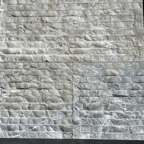 Bardiglio Gray 12x24 Split-Face Raked Marble Veneer 0