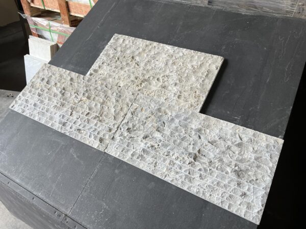 Bardiglio Gray 12x24 Split-Face Raked Marble Veneer 2