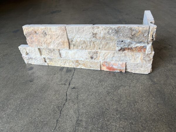 Scabos 6x18x6 Travertine Ledger Corner 2