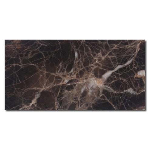 Emperador Dark Polished 3x6 Marble Tile 0