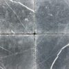 Nero Marquina 6x6 Black Tumbled Marble Tile 5