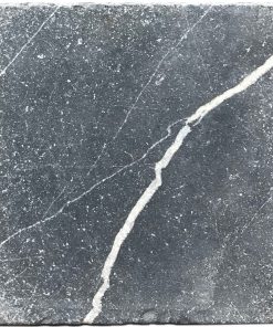 Nero Marquina 6x6 Black Tumbled Marble Tile 4