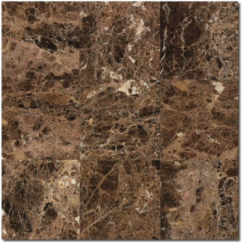 Emperador Dark Polished 12x12 Marble Tile 0