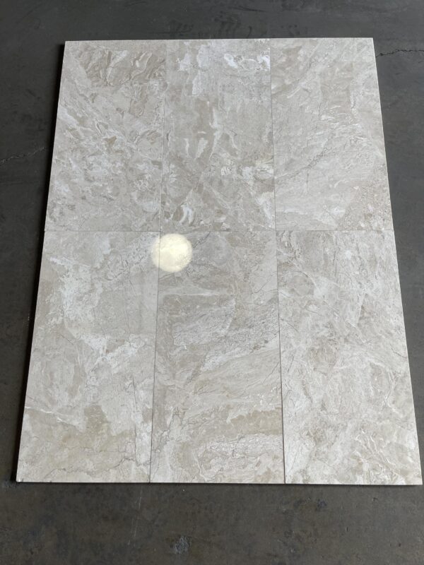 Breccia Bianco Polished 12x24 Marble Tile 4