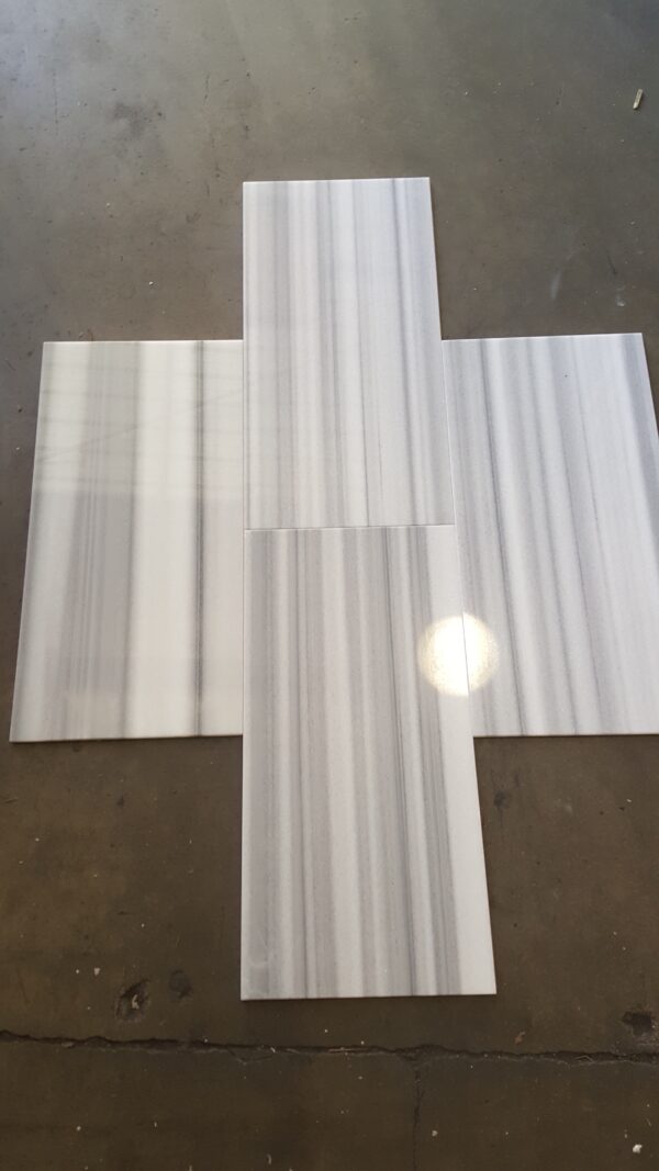 Skyline 12x24 White Polished Marble Tile 1