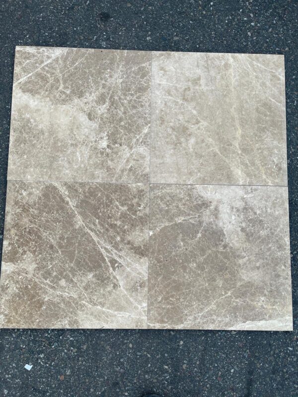 Emperador Light 18x18 Polished Marble Tile