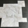 Breccia Bianco Versailles Brushed/Chiseled Pattern Marble Tile 1