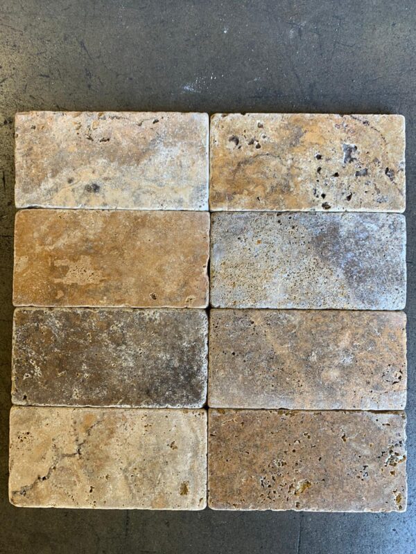 Scabos 3x6 Tumbled Travertine Tile 1