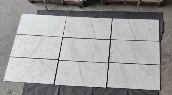 Carrara White Honed 18x36 Marble Tile 1