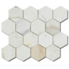 Calacatta Gold Hexagon Mosaic Polished Marble 0