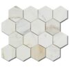 Calacatta Gold Hexagon Mosaic Polished Marble 1