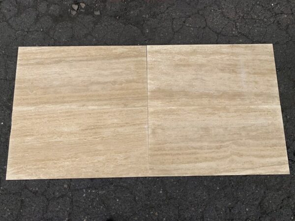 Ivory Vein-Cut Polished 12x24 Travertine Tile 2